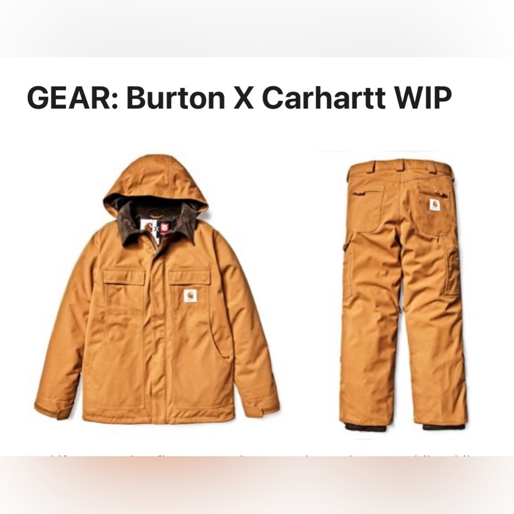 2011 Burton X Carhartt WIP X Goretex - snowboard jacket & pants